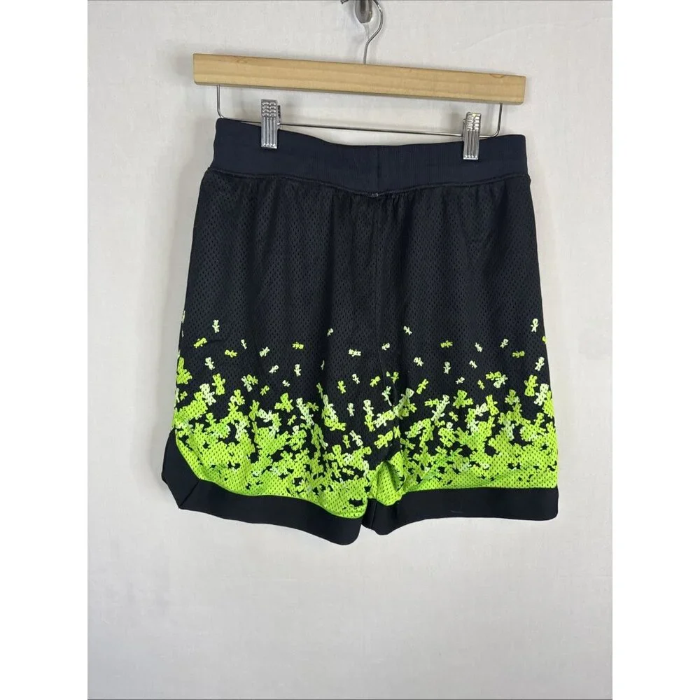 Under Armour Curry Sour Patch Kids Shorts Mens M Black Neon Mesh Athletic‎
